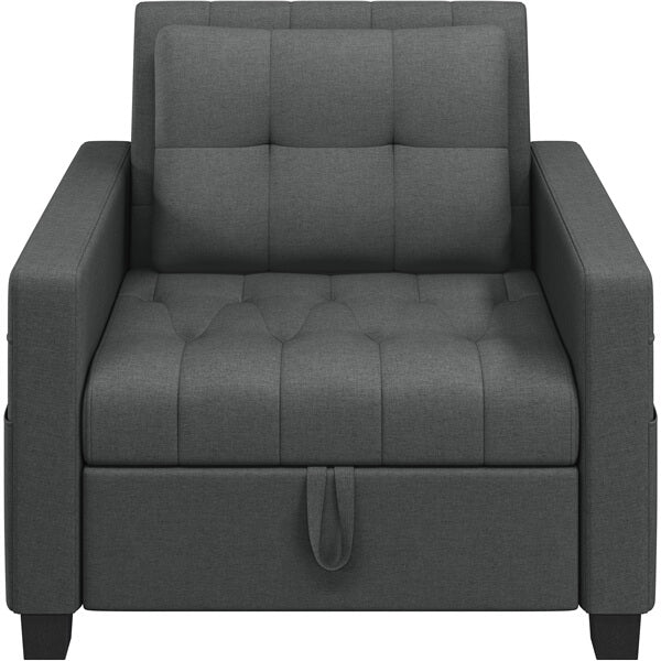 Yaheetech Sleeper Chair Convertible Chair Bed Fabric Futon Sofa Bed
