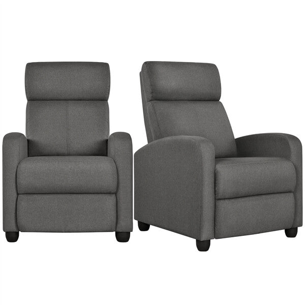 Yaheetech Modern Fabric Recliner Chair