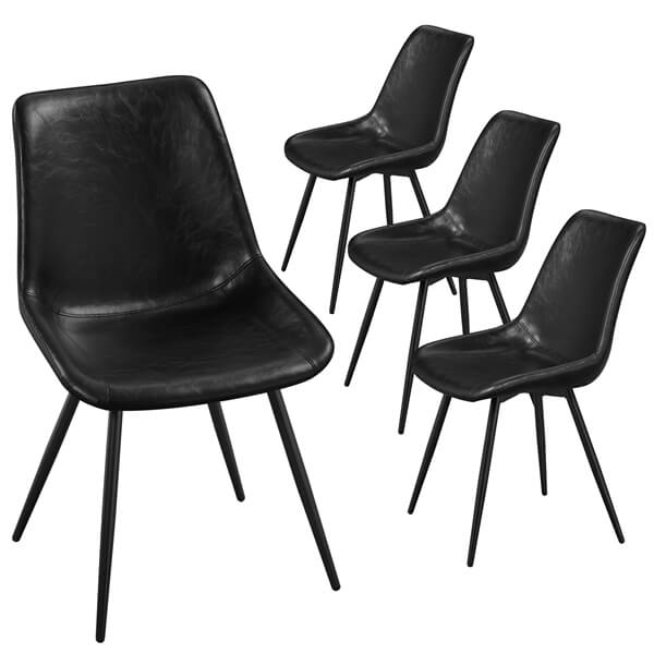 Yaheetech Dining Chairs Set of 2 Modern Upholstered Dining Room Chairs
