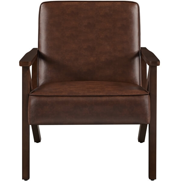 Yaheetech PU Leather Accent Chair