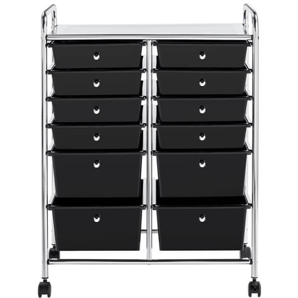 Yaheetech 12 Drawers Rolling Storage Cart