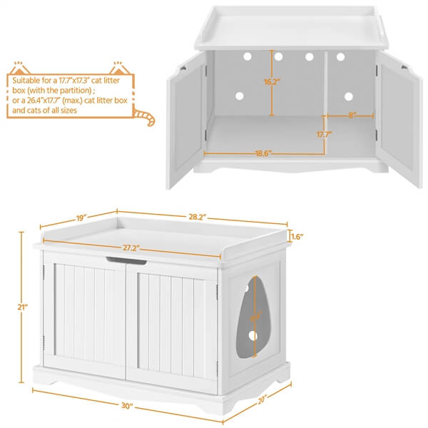 Yaheetech Cat Litter Box Enclosure