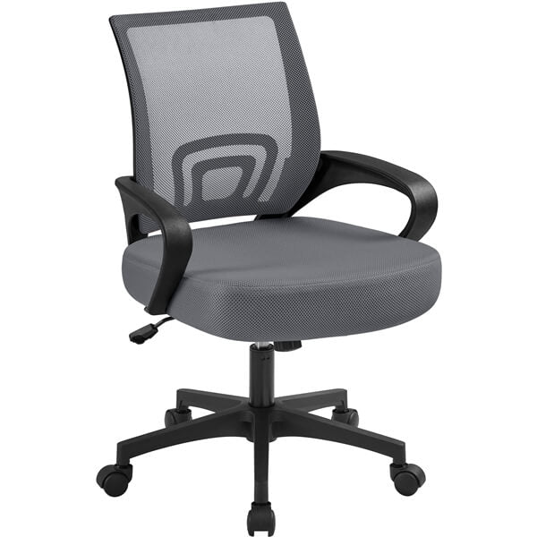 Yaheetech Mid-Back Mesh Office Chair