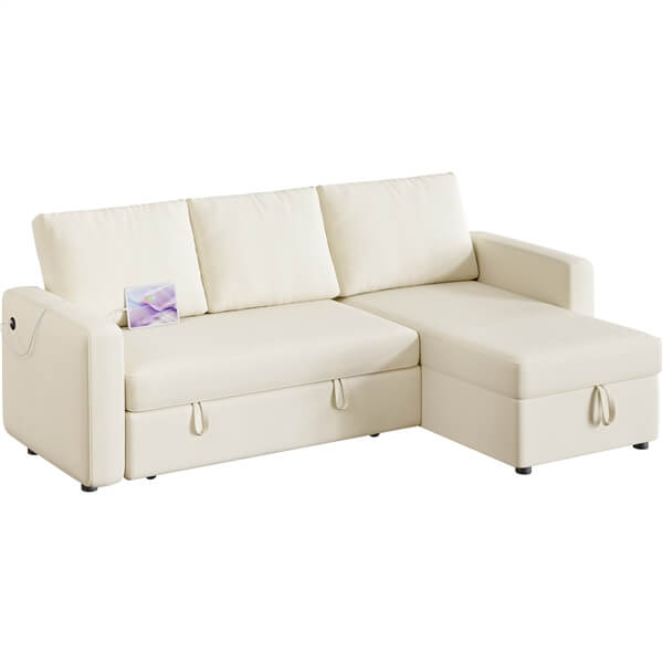 Yaheetech Sectional Sofa L-Shaped Sofa Couch Bed