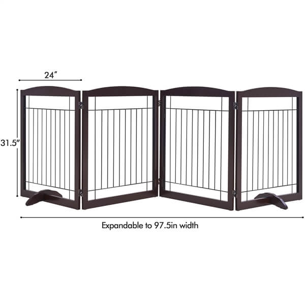 Yaheetech 32-inch Tall Dog Gate Extra Wide Pet Gate for Dogs
