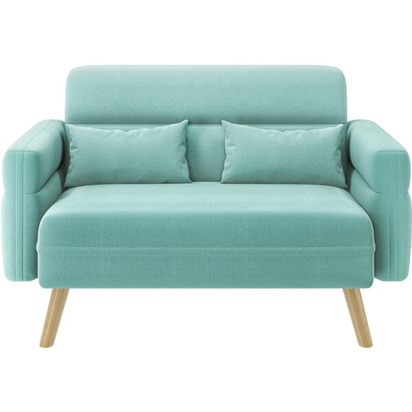 Yaheetech 46.5" W Small Fabric Loveseat Sofa