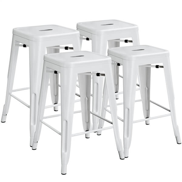 Yaheetech 24″ Height Metal Bar Stools