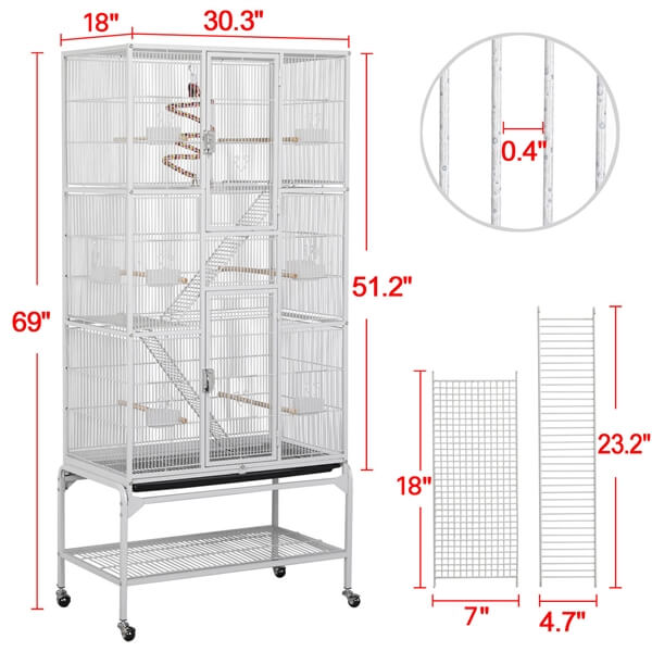 Yaheetech Large Bird Cage 69 Inch