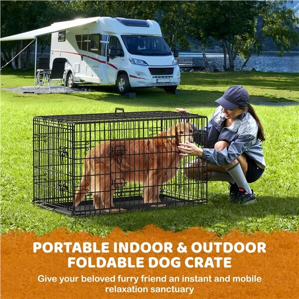 Yaheetech Double Door Dog Crate — yaheetech.shop