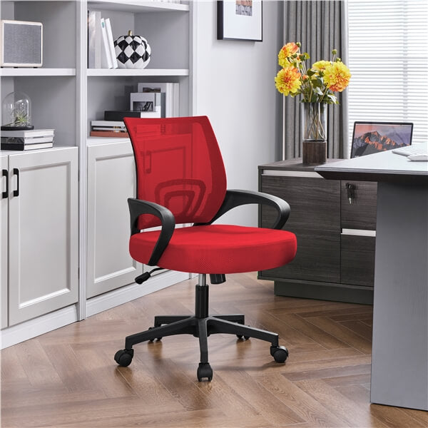 Yaheetech Mid-Back Mesh Office Chair