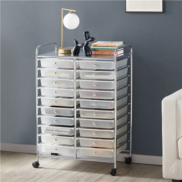 Yaheetech 20-Drawer Rolling Storage Cart