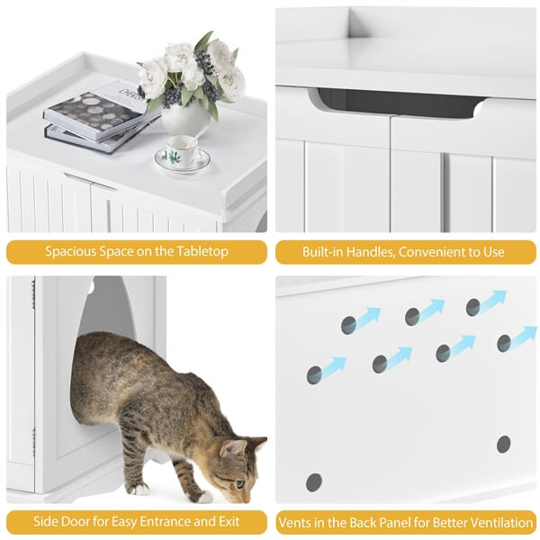 Yaheetech Cat Litter Box Enclosure