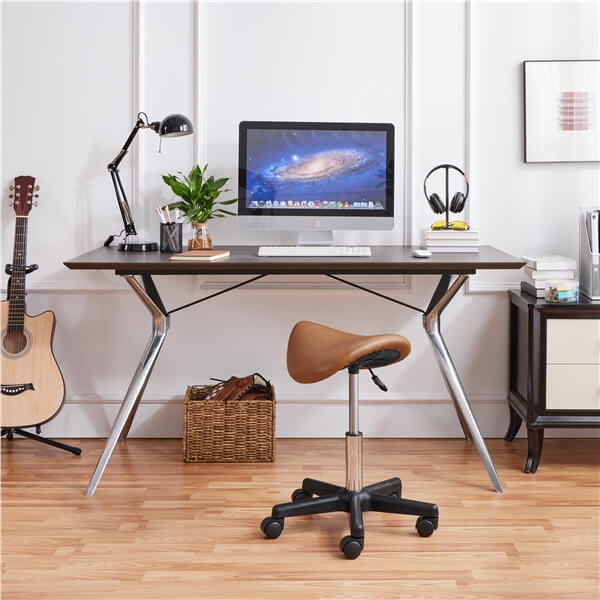 Yaheetech  Rolling Saddle Stool Hydraulic Adjustable Salon Chair