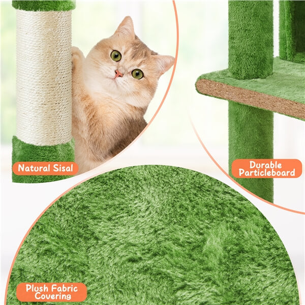 62.5″ H Cat Tree Condo Kitten Tree Tower