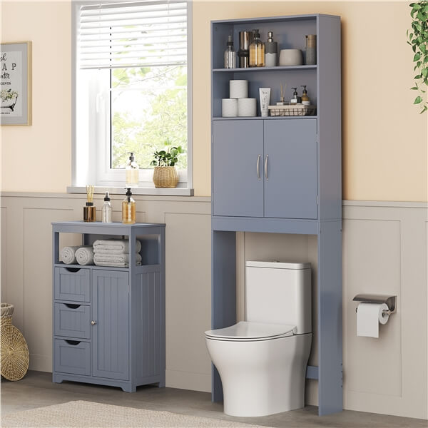 77″ Tall Over The Toilet Storage Cabinet