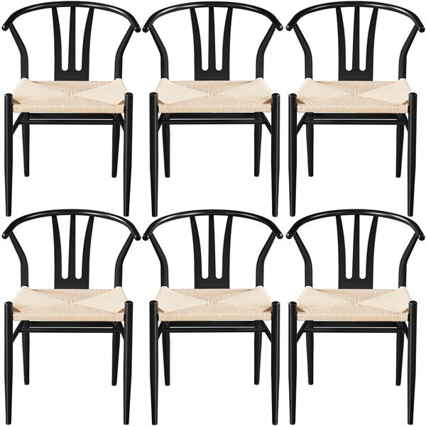 Yaheetech 2PCS Weave Arm Chair