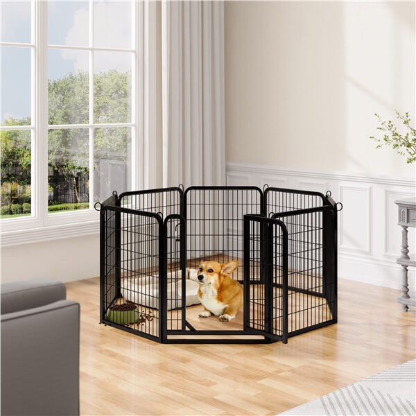 Set of 3 -31.5″ Tall 8 Panels Dog Playpen