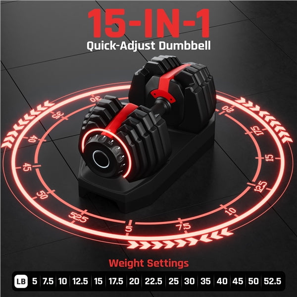 Yaheetech Adjustable Dumbbell Set 28/40/52.5/90LBS