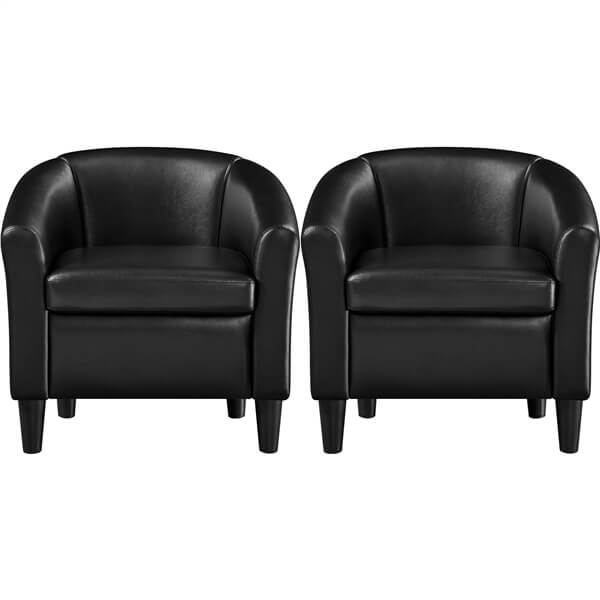 Yaheetech Upholstered Barrel Chair