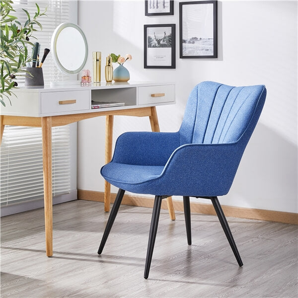 Yaheetech Pleated Fabric Armchair