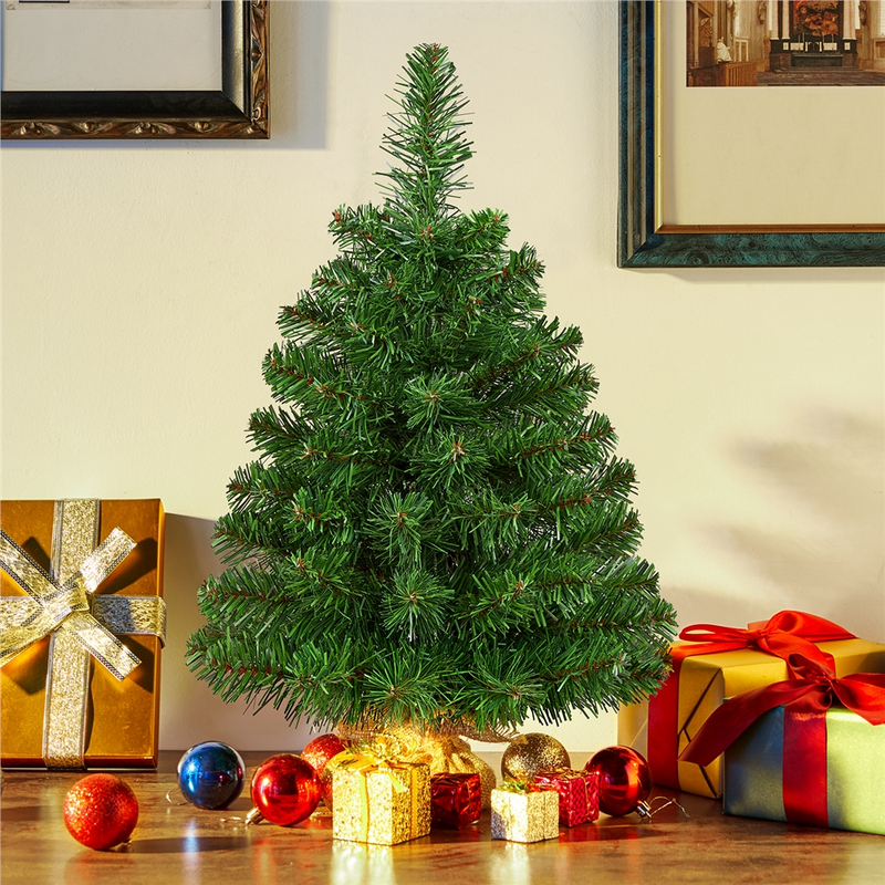 Yaheetech Mini Artificial 2Ft Tabletop Christmas Tree