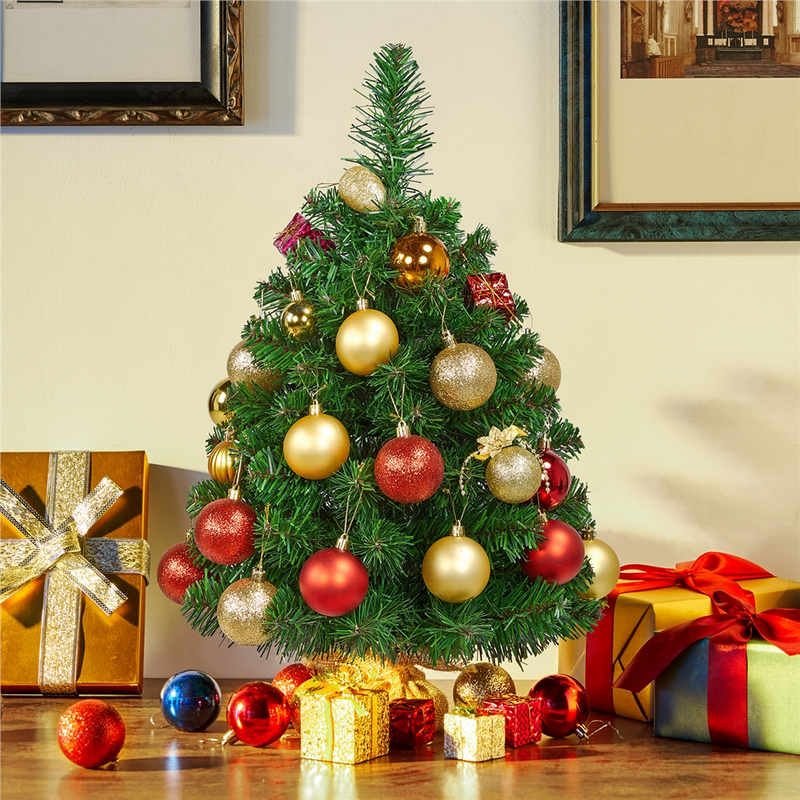 Yaheetech Mini Artificial 2Ft Tabletop Christmas Tree