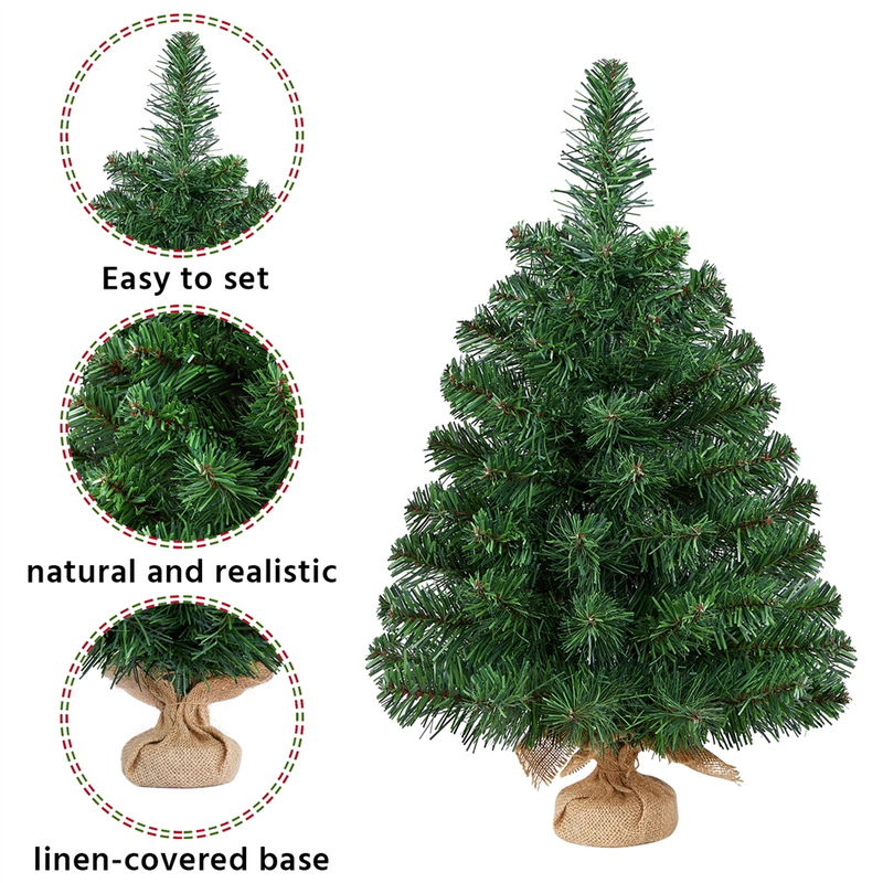 Yaheetech Mini Artificial 2Ft Tabletop Christmas Tree
