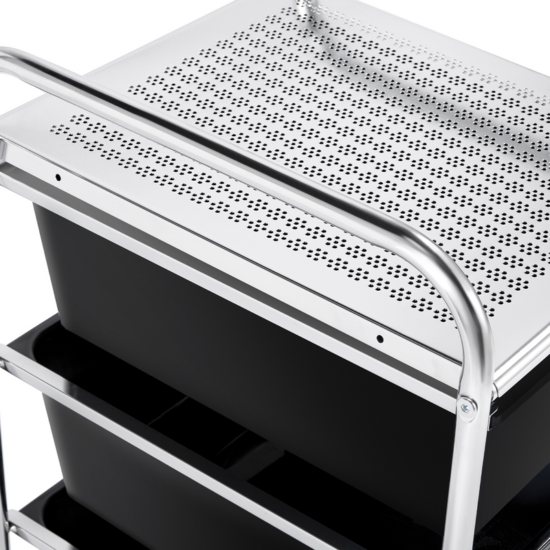 Yaheetech 4 Drawers Cart Storage Lockable Wheels Bin Organizer