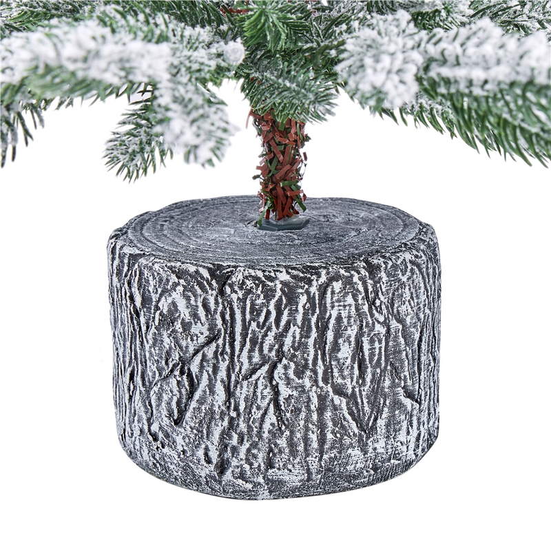 Yaheetech 2/3FT Pre-lit Flocked Tabletop Mini Artificial Christmas Tree