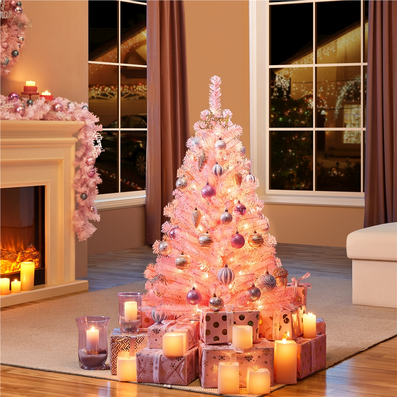 Yaheetech 4FT Pre-lit Artificial Christmas Tree