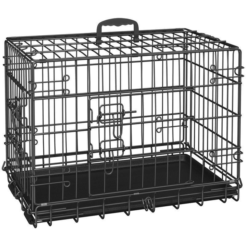 PAWSCOO Foldable Metal Wire Dog Crate