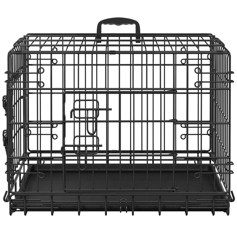 PAWSCOO Foldable Metal Wire Dog Crate