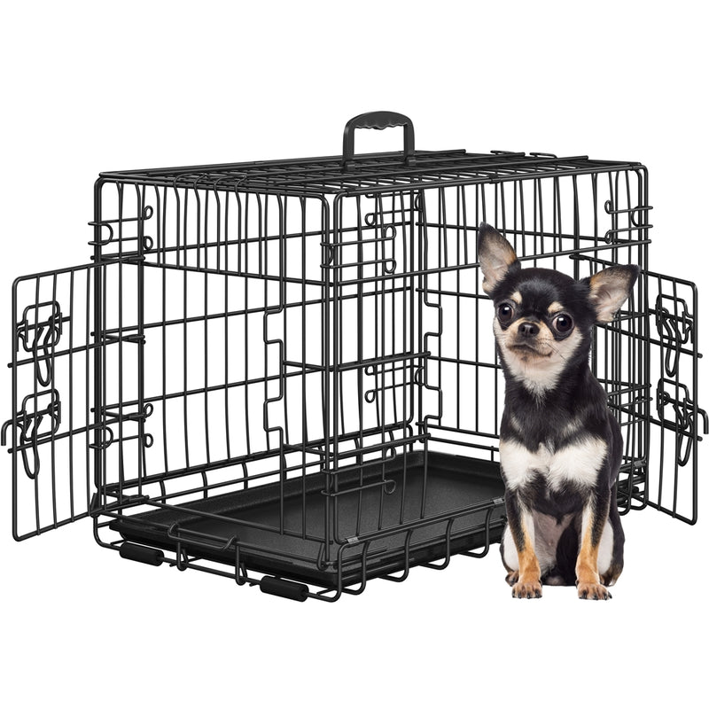 PAWSCOO Foldable Metal Wire Dog Crate