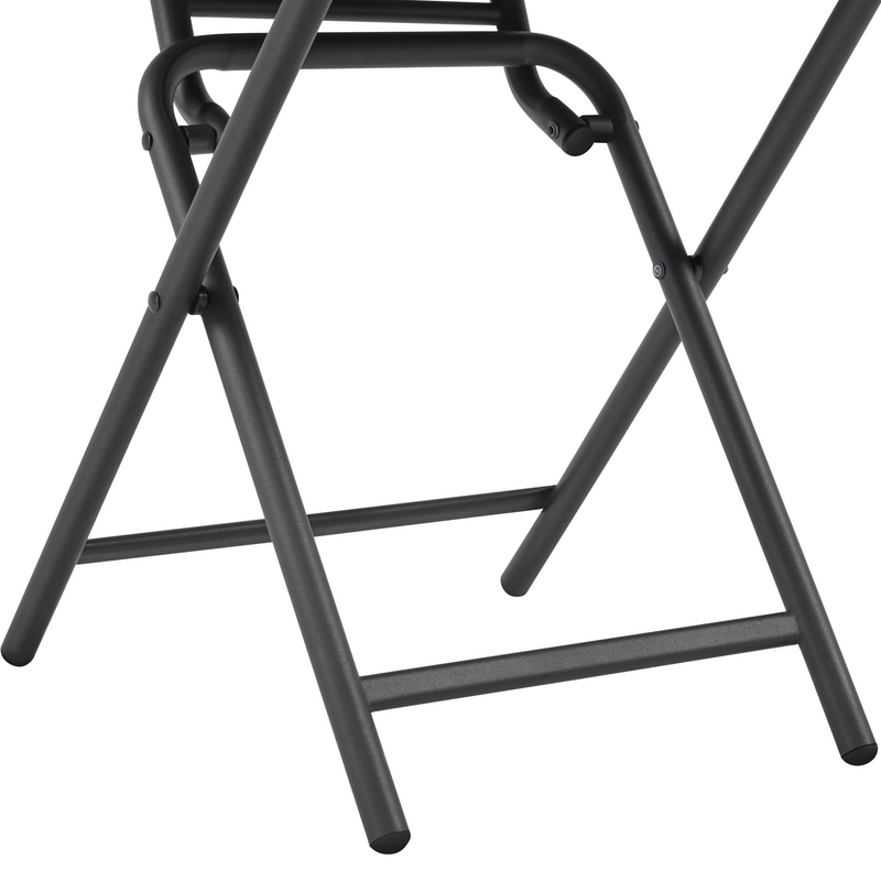 Yaheetech Silk Glass Outdoor Folding Side Table