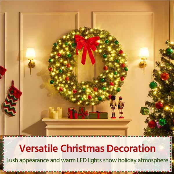 lighted christmas wreaths for windows
