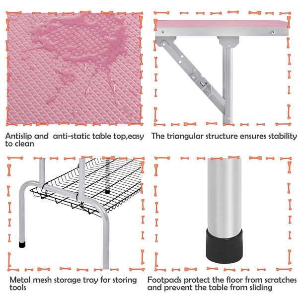 Yaheetech 46'' Pet Grooming Table for Large Dogs
