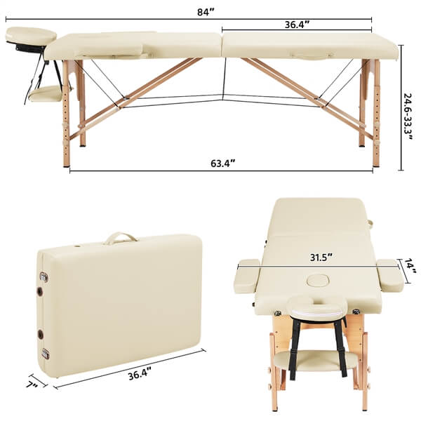 Yaheetech Massage Table Lash Bed