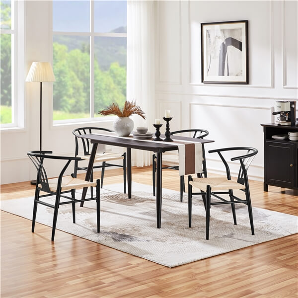 Yaheetech 2PCS Weave Arm Chair
