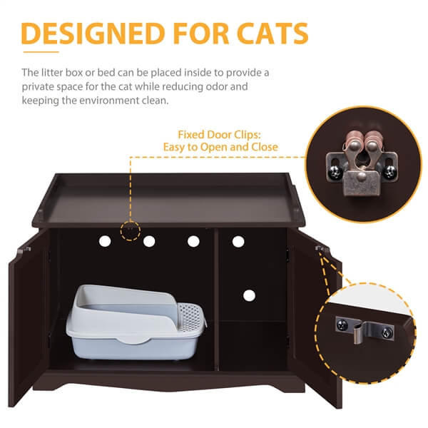 Yaheetech Cat Litter Box Enclosure