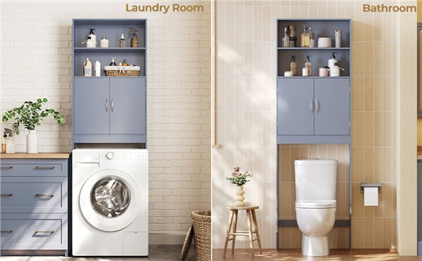 77″ Tall Over The Toilet Storage Cabinet