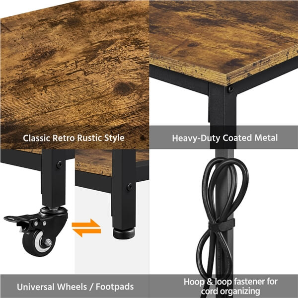 Yaheetech Kitchen Island Cart with Power Outlet