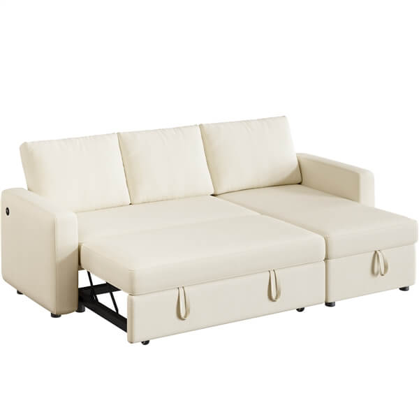 Yaheetech Sectional Sofa L-Shaped Sofa Couch Bed