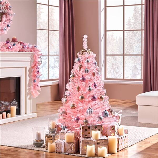 Yaheetech 4Ft Pre-Lit Artificial Christmas Tree