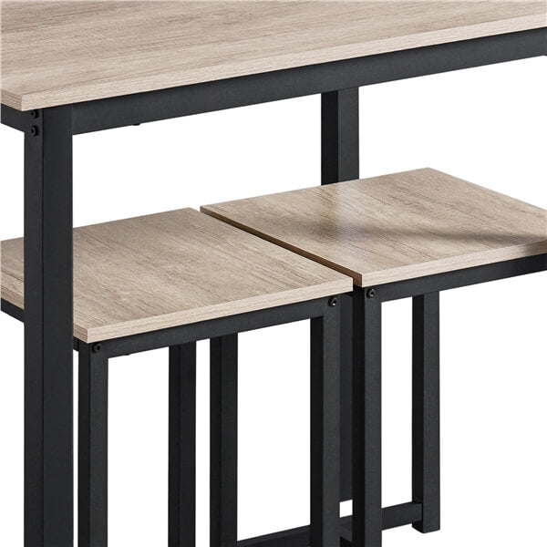 Yaheetech 3 Piece Dining Table Set
