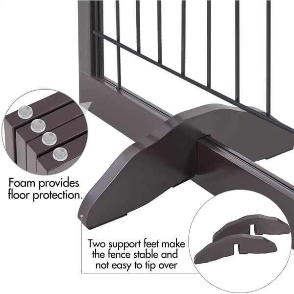 Yaheetech 32-inch Tall Dog Gate Extra Wide Pet Gate for Dogs