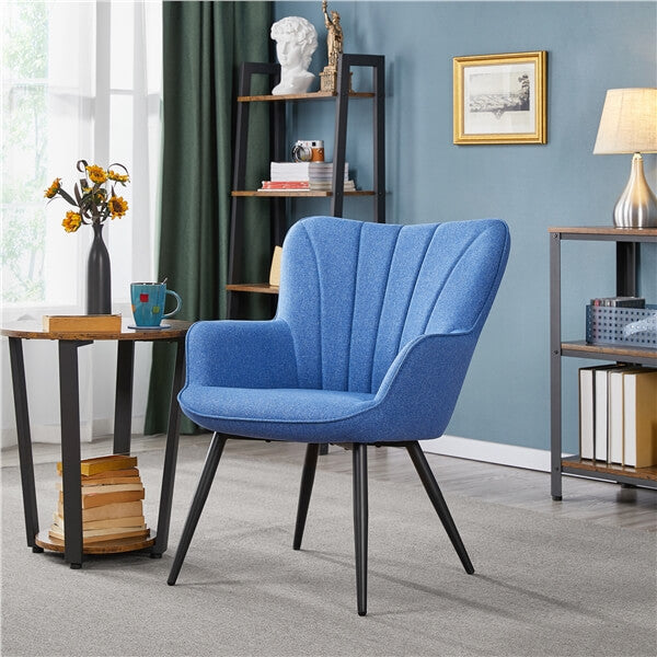 Yaheetech Pleated Fabric Armchair