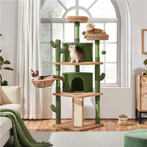 Yaheetech 66″ Tall Cactus Cat Tree