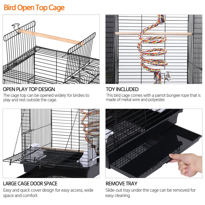 Yaheetech Bird Open Top Cage