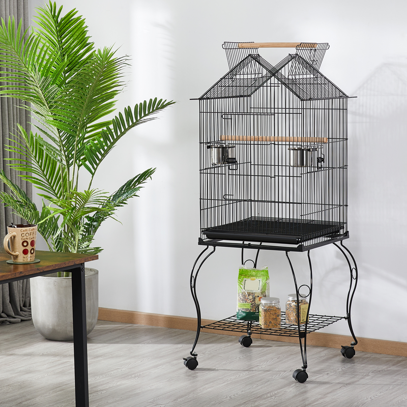 Yaheetech 57″ Open Top Metal Parrot/Bird Cage
