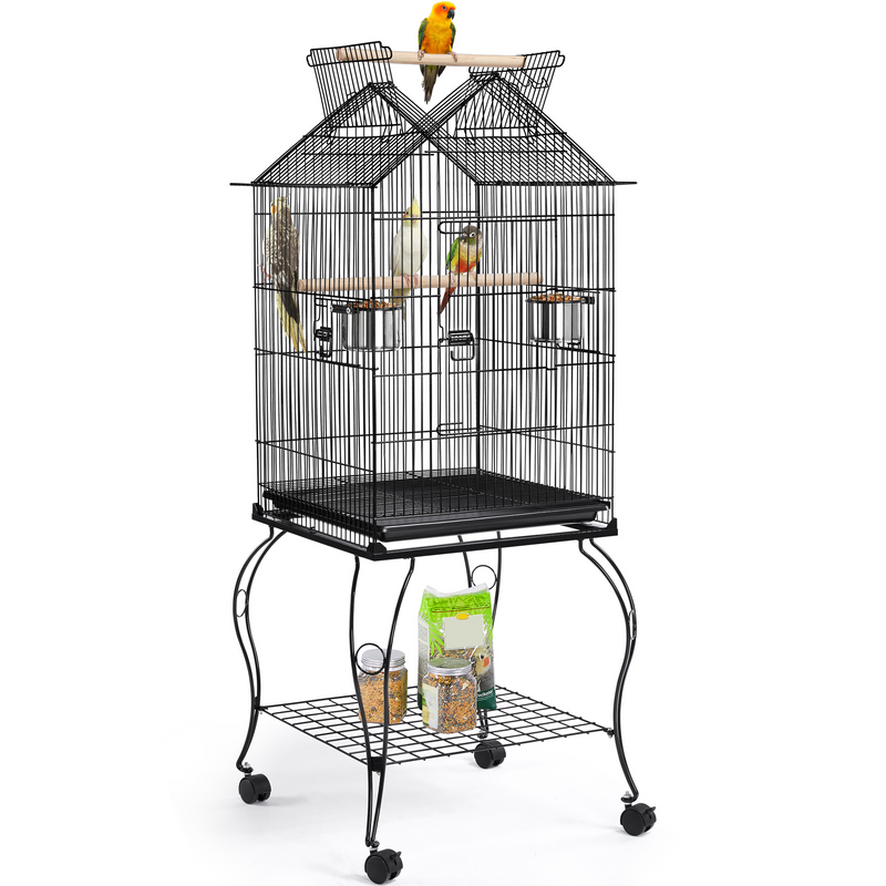 Yaheetech 57″ Open Top Metal Parrot/Bird Cage